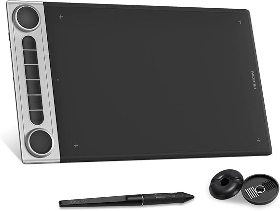 HUION Inspiroy Dial 2 Bluetooth 5.0 Drawing Tablet, Dual Dials,10.5 x 6.56