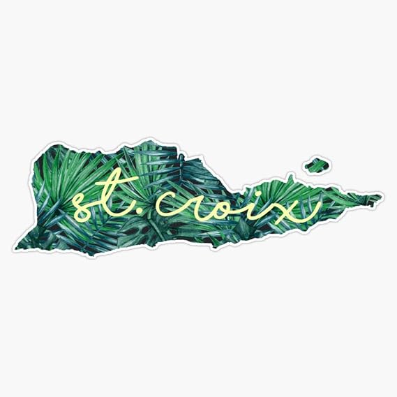 Magnet St. Croix, USVI Viny Magnetic Bumper Sticker 5"