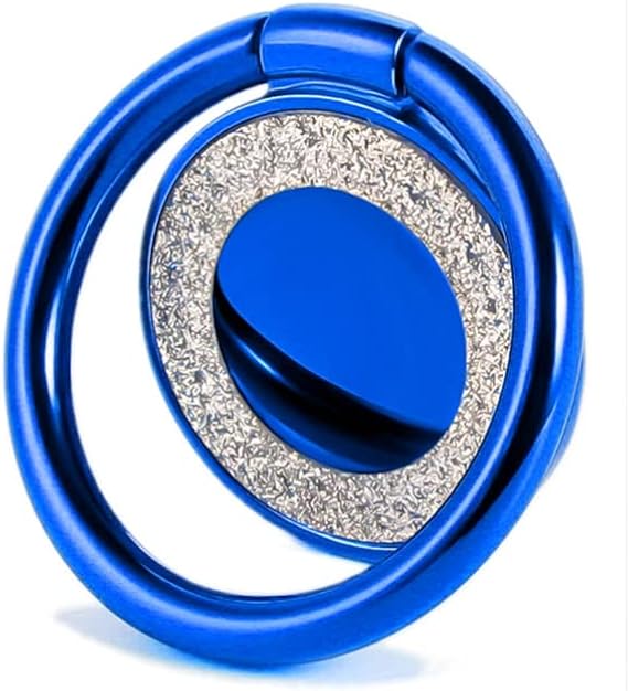 Cell Phone Ring Holder Finger Kickstand Turns 360 Degrees & 180 Degrees Adjustable to Fit Your Needs Helps Stabilize Phone for Selfies iPhone Stand Phone Grip Circle Bling 52823