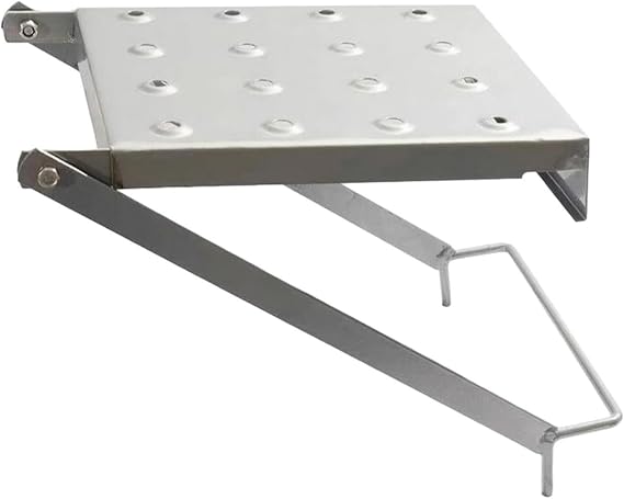 Ladder Work Platform Extension Anti-Slip Ladder Platform Ladder Tray for Painters Holds 400 Pound 17 x12 Inch