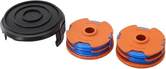 Auto Feed Spool & Cap for Efficient Trimming Compatible with For Ozito LTR529U and For Worx WG119E