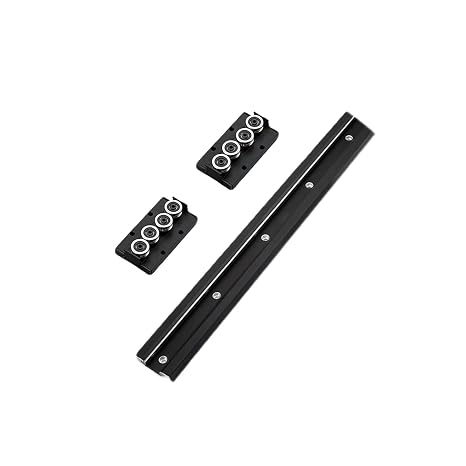 Inner Double Axis Roller Ball Bearing Linear Motion Guide Rail Track SGR15 1Pcs L: 150mm/5.91 inch + 2Pcs SGB15-4UU Four Ball Bearing Rollers Slider Block