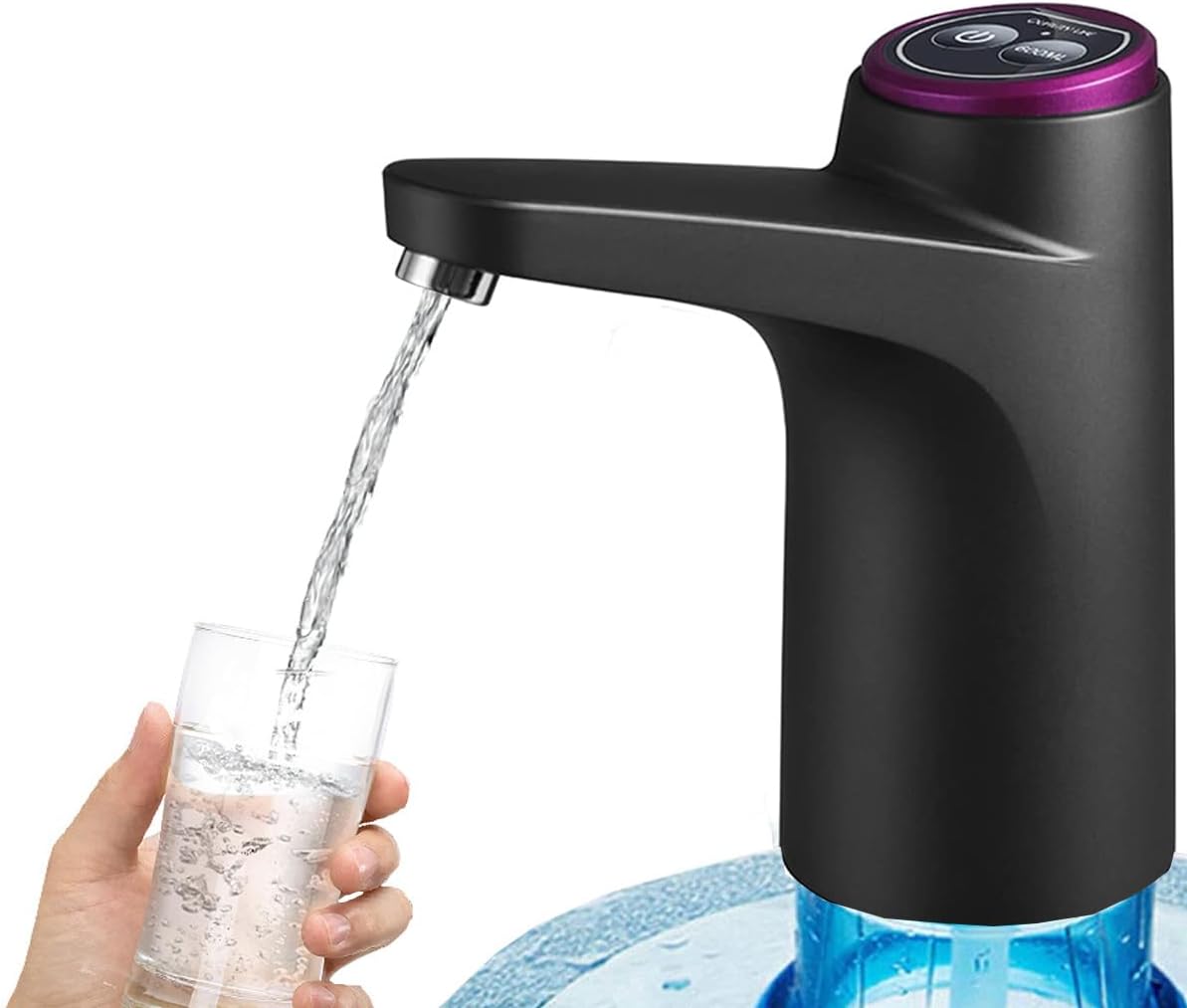 LECIEL 5 Gallon Water Jug Dispenser, Portable Water Bottle Pump for 2-5 Gallon Drinking Water Pump USB Charging Water Dispenser
