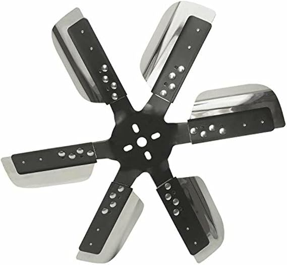 Derale 17019 Heavy Duty Fan Blade Series 1000 19" Stainless Steel Flex Fan Standard Rotation