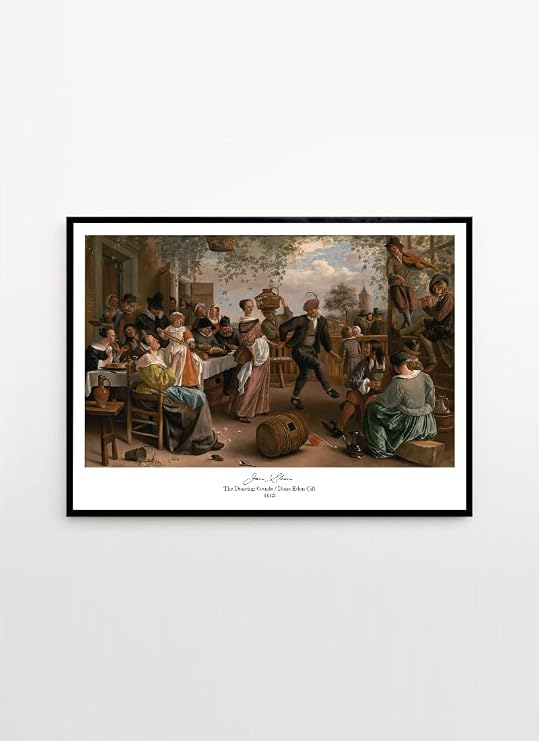 Dans Eden Çift (1663) Çerçeveli Poster (30x40)