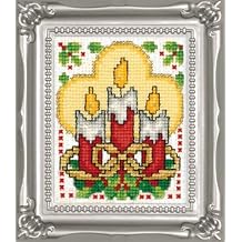 Tobin Candles Ornament Counted Cross Stitch Kit, 2-Inch x 3-Inch