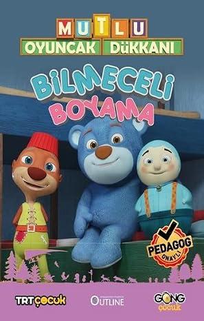 Mutlu Oyuncak Dükkanı - Bilmeceli Boyama Kitabı