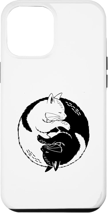 iPhone 12 Pro Max Yin Yang Cats Case