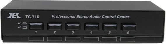 Technolink TC-716 6-Port Stereo Source Selector; Black or Silver, Your Choice (Black)