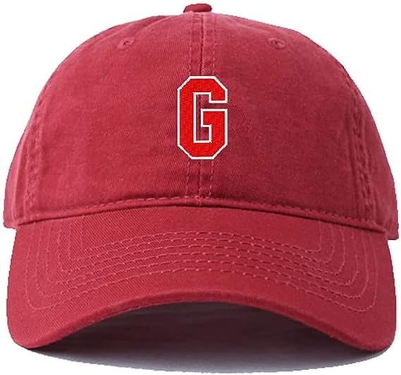 Men Baseball Cap Athletic Letter G Embroidery Hat Embroidered Adjustable Hats Cotton Caps Unisex