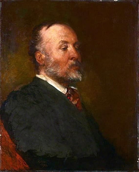 HCOTZHPY Classic Famous Artwork Modern Canvas Painting Sir Andrew Clark St Bt by George Frederic Watts Oil Painting Reproduction for Office Decor 60x90cm