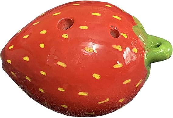 6 Hole Ocarina Strawberry Shaped Ocarina Portable Ocarina Instrument for Lovers Beginner Professional Performer
