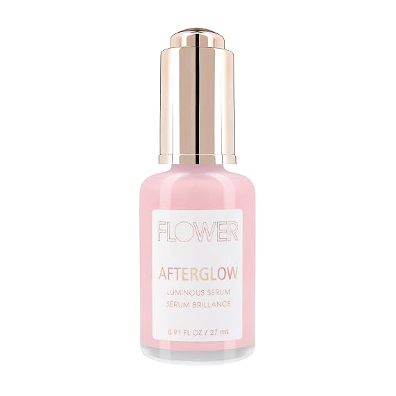 FLOWER Beauty By Drew Barrymore Afterglow Luminous Serum for Glowing Skin with Hyaluronic Acid + Niacinamide - Skin Care Facial Serum - Moisturizing + Illuminating