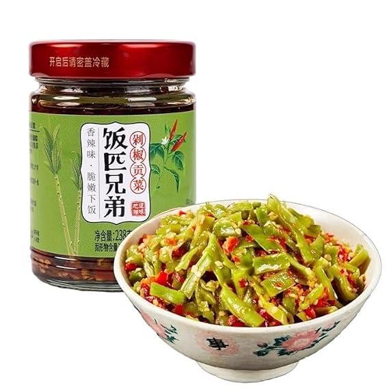 Hunan Special Chili Sauce,Hot Sauce (240g/can) Crispy Spicy Gongcai,Seasonings,Mala Latiao,Pickled Vegetables,Dipping Sauce,Side Dishes,Delicious Chinese Snack Gifts (Gong cai,2cans)