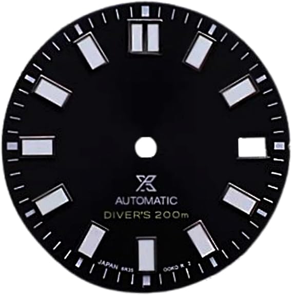28.5MM Mechanical Dial Strong Green Luminous Face Genuine Sunburst Dials for NH 35/NH36/4R/6R Watch Movement Repair Part