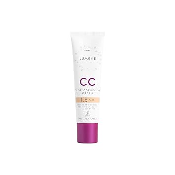 Lumene Color Correcting CC Cream - Lightweight Foundation - Medium Coverage - Redness Reducing Face Makeup for a Glowing Complexion - Vegan Formula + Suitable for All Skin Types - Fair 1 fl oz | Lightweight Foundation - Medium Coverage - Redness Reducing Face Makeup - Vegan Formula + Suitable for All Skin Types