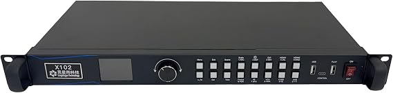 Linsn X102 LED Video Wall Processor All-in-One Video Controller for LED Display Screen, Dual Output, HDMI/DVI/VGA/USB, Scene Recall, 1.3MP Support, Upgraded Version of Linsn X100