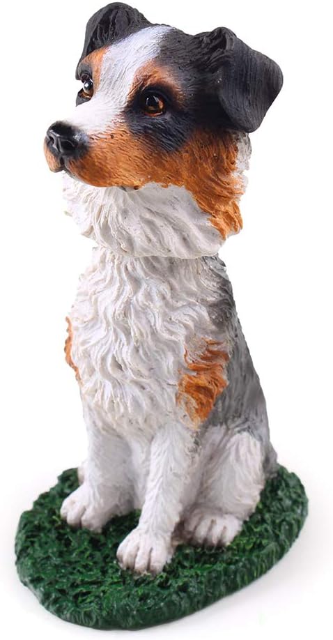 Animal Den - Australian Shepherd Bobblehead Blue Dog Figure for Car Dash Desk Fun Accessory