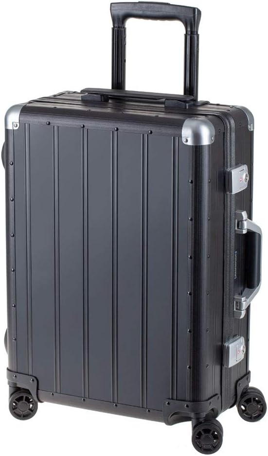 Orbit Travel Suitcase, Aluminium Trolley Case with 4 Double 360° Smooth Wheels