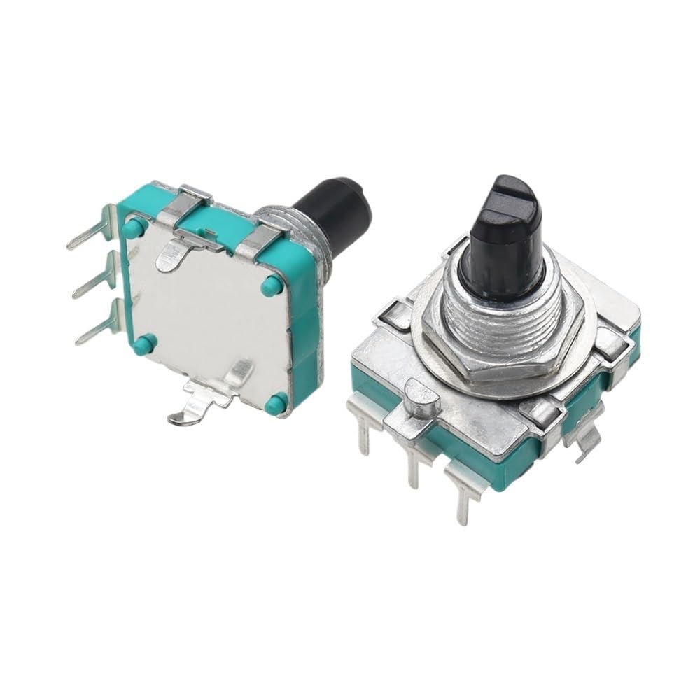 5PCS EC16 Type Power Amplifier Volume Encoder 360 Degree Rotating Digital Pulse Potentiometer 24 Bits Handle Long 1520MMFull axis 20mm