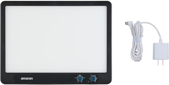 Amaran Verge Edge-Lit LED Panel Light (Charcoal) | Flicker-free eye-safe light, App and Stream Deck control