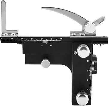 Microscope Accessories Movable Caliper Ruler Mechanical Stage X-Y Moveable Stage with Scale