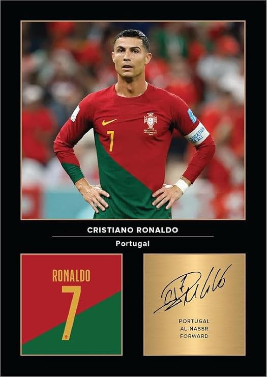 Cristiano Ronaldo Signed Poster Print – Portugal National Team Tribute Wall Art with Signature & Jersey Number – Al-Nassr Forward Memorabilia for Fans and Collectors, A1 HUGE Poster Print (840x594mm)