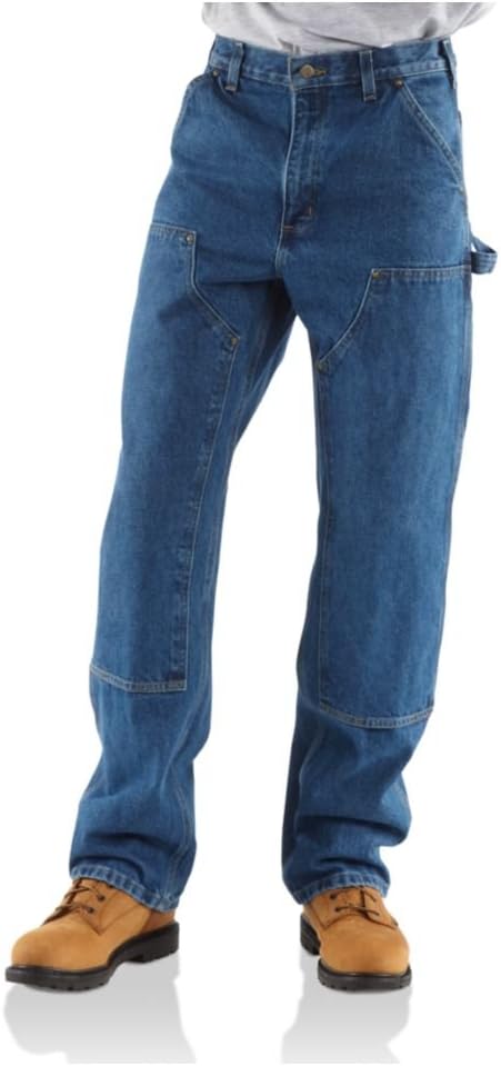 Carhartt Men's Loose Fit Heavyweight Denim Double-Front Utility Logger Jean