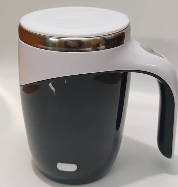 Self Stirring Mug,Rechargeable Automatic Magnetic Self Stirring Coffee Mug,Rotating Home Office Travel Mixing Cup, for Coffee, Chocolate, Milk, Protein,Cocoa Etc, for Office, School, Gym, Gift,Black