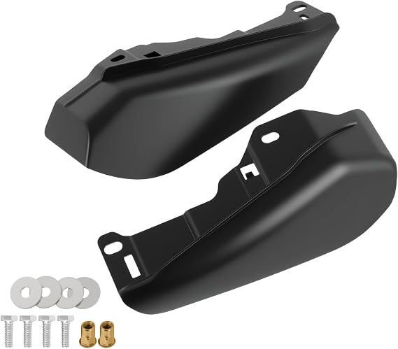 Mid Frame Air Deflector for Harley Davidson 2009-2025, Motorcycle Heat Deflectors Shields for Harley Touring Street Glide Road Glide Electra Glide Road King Ultra Limited Tri Glide CVO (Matte Black)
