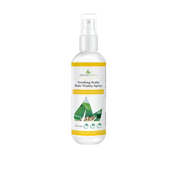 Soothing Scalp Hair Growth Spray. Soothes Dry Itchy Scalp. Hair Loss Treatments for Women and Men, Chemo Patients - 4 Ounces