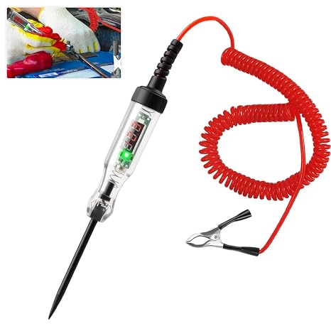Circuit Tester 3-120V DC, Car Fuse Tester Voltage Test Light, Automotive Electricity Tester for Car Truck Wiring Fuse Circuit Checking