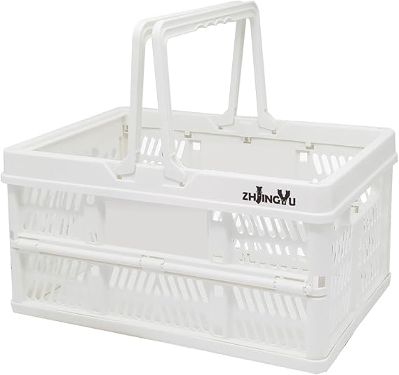 Plastic crates for storage,plastic baskets for organizing,14.96x9.84x7.87"