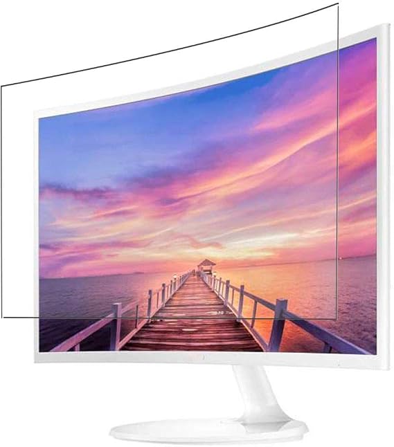 2 Pack Anti Blue Light Screen Protector Film , compatible with Samsung Curved C27F391 / C27F391FHN / C27F391FHM / C27F391FHC / C27F391FH / C27F391FW / LC27F391FHNXZA 27" Display Monitor TPU Guard ( Not Tempered Glass Protectors )