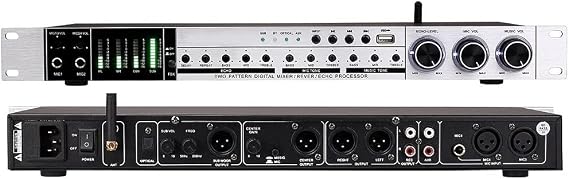 Bolymic Karaoke Pre-Effects KTV Professional Digital Audio Echo Effect Processor DSP Audio Processor With Bluetooth USB