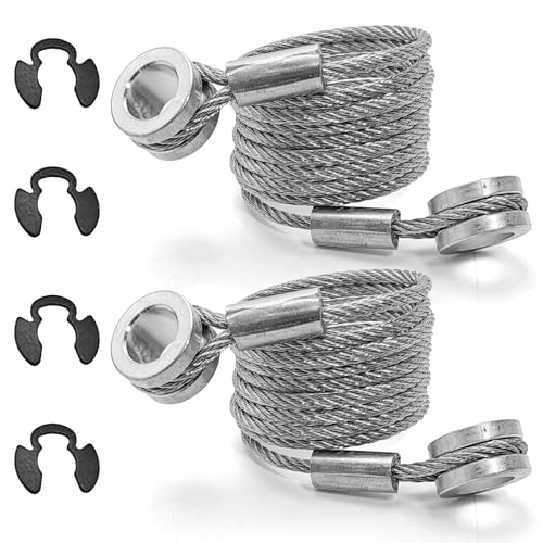 2pcs Hood Restraint Cable Compatible with Peterbilt 389 388 384 Trucks, Replacement Part L92-6017-1065 L9260171065 41.5 Long