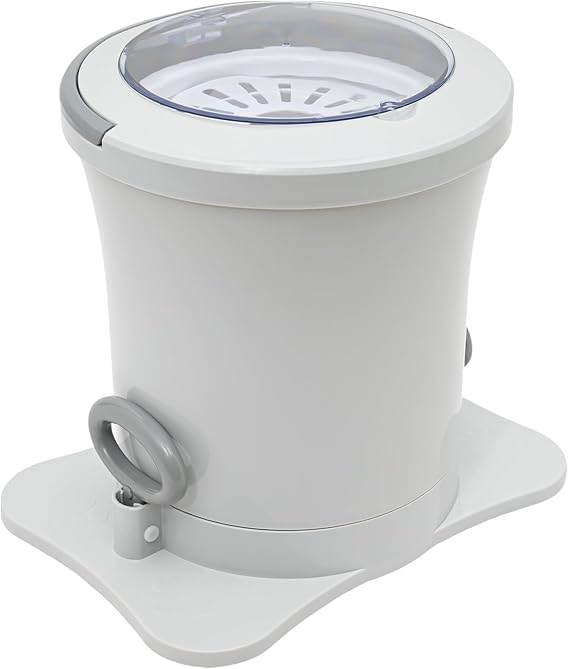 Mini Manual Dehydrator Washing Machine,Portable Foot Operated Non-Electric Dehydrator, Compact Washer Spin Dryer, Manual Draw Cord Dryer,for Rv's/Camping/Apartments/Dorms/Exercise Clothing