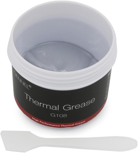 G108 100g Thermal Paste, CPU Heat Sink Compound Thermal Grease Grey | Heatsink Paste, Carbon Based Thermal Compound for CPU Processor Coolers GPU PC IC LED Chipset Ovens PS4 PS5 Xbox Laptop