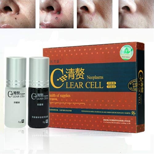 Skin Tag Mole Wart Remover with Skin Rejuvenation Essence - 2 Pack