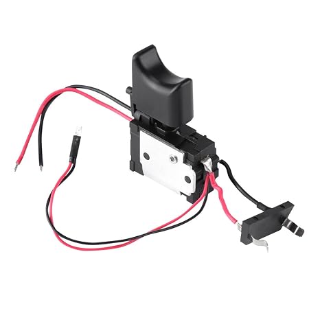 Cordless Drill Switch, 7.2V ~ 24V Drill Speed Control Switch Lithium Battery Electric Drill Switch with Small Light