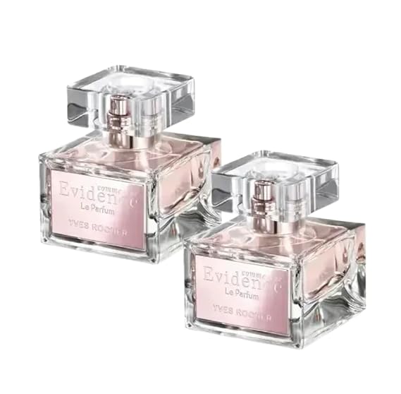 Yves Rocher Comme Une Evidence Le Parfum Set of 2 Double Your Favorite Feminine Fragrance with Sensual Rose & Patchouli Eau de Perfume Spray for Women 30 ml/1 fl.oz. Each