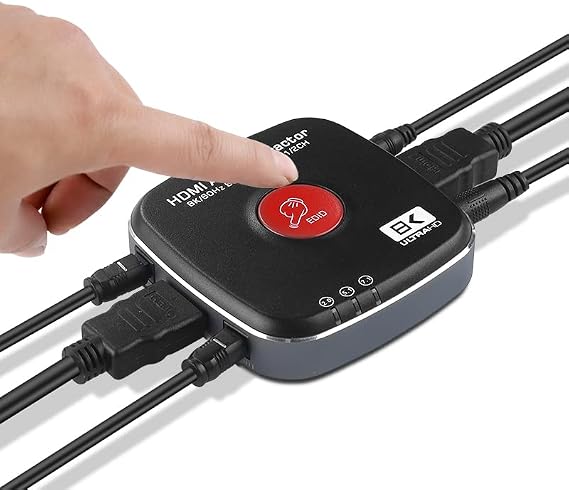 HDMI Audio Extractor 8K 60Hz 4K 120Hz 7.1CH/5.1CH/2CH Stereo Extractor Converter Optical TOSLINK SPDIF + 3.5mm Audio Splitter Adapter (8K)