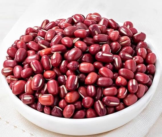 Infinitely Great Home Decor 1KG Mung Bean Ormosia bean Soya beans Grains and miscellaneous grains (red)