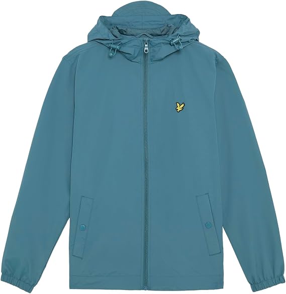 Lyle & Scott Mens Zip Through Hooded Jacket Deep Water