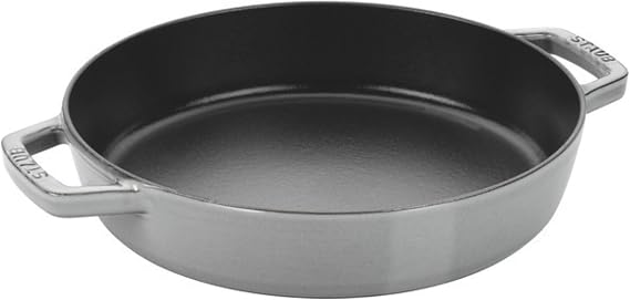 Staub Frying Pan with Two Handles for Induction Cooking Cast Iron 1 Unit graphite grey 20 cm