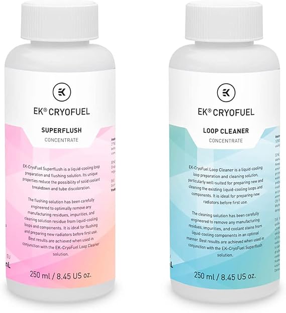 EKWB EK-CryoFuel Loop Cleaner + Superflush Coolant, 250mL