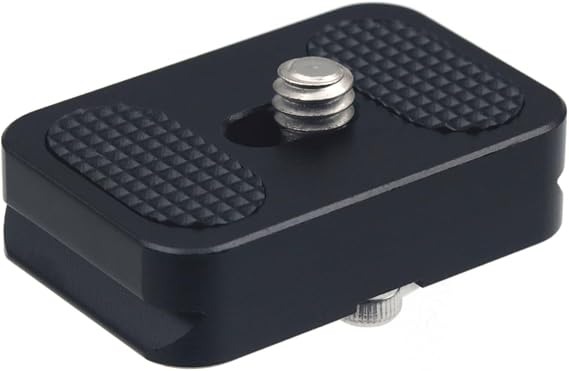 PU-25 25mm Universal Quick Release QR Plate Mini Plate Compact Camera Mount for Tripod Monopod Ball Head DSLR Camera, Arca-Swiss Compatible