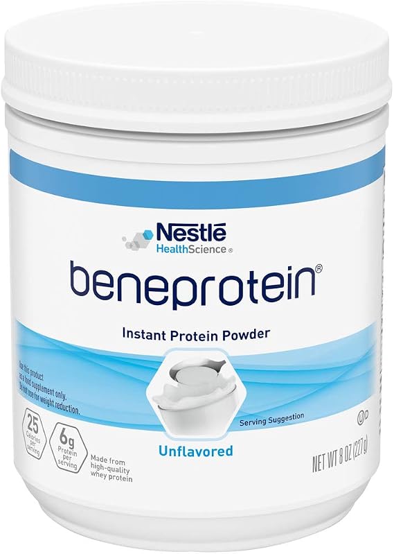 NESTLE NUTRITIONAL RESOURCE BENEPROTEIN Instant Protein Powder, Unflavored - 8 Ounce, QTY:1
