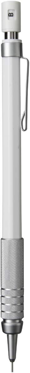 Muji 18617371 Low Center of Gravity Mechanical Pencil, White, 0.4 x 0.4 x 5.8 inches (11 x 9 x 147 mm), Lead Diameter 0.01 inches (0.3 mm)