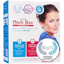 The Original Magic Bag Neck-to-Back Heating Compression, Hot/Cold Therapy for Neck Pain Relief, Awarded with The Family-Tested, Family-Approved Seal, Cordless, 48 x 31 cm (19 x 12)